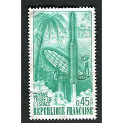Timbre Neuf - " Guyane - Terre De L' Espace " - 0,45f - Combet - 1970