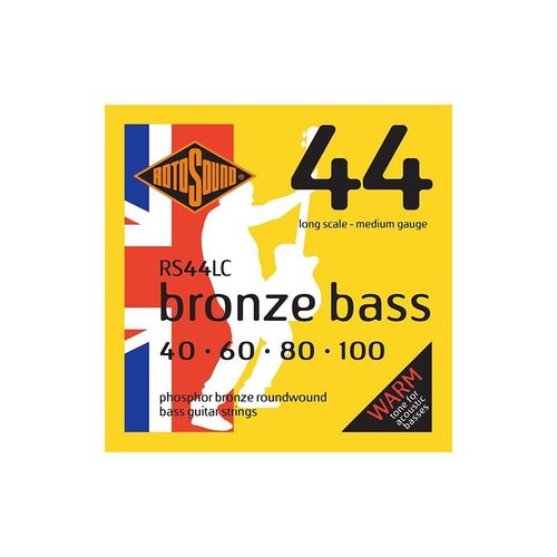 Rotosound Rs44lc - Jeu De Cordes Basse Acoustique Phosphore Bronze - 40-100