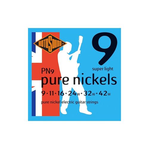 Rotosound Pn9 Pure Nickels - Jeu De Cordes Guitare Électrique - 9-42