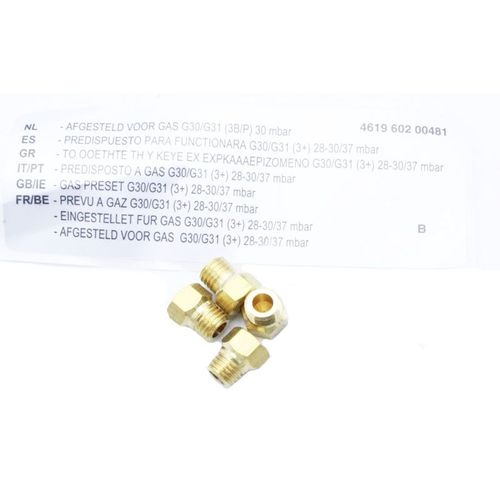 KIT INJECTEURS G30-29 MBAR BUTANE POUR TABLE DE CUISSON WHIRLPOOL - 481010684656