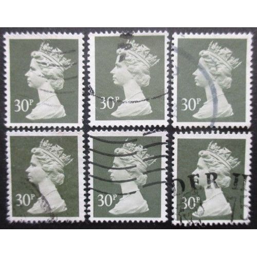 Royaume-Uni N°1406 X 6 Oblitéré Cote 12€