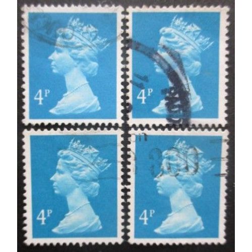 Royaume-Uni N°1325 X 4 Oblitéré
