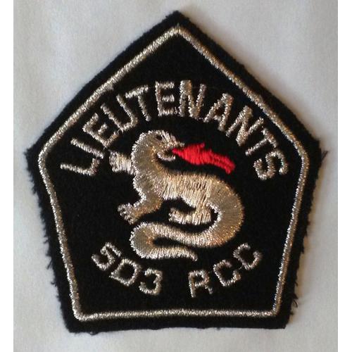 503 Rcc Régiment De Chars De Combat Xl Leclerc Écusson Patch Du Club Des Lieutenants