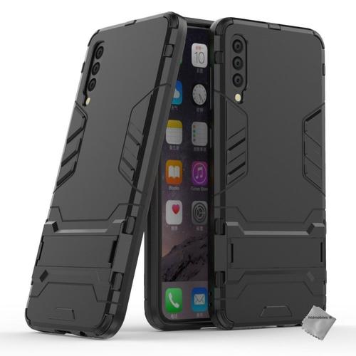 Housse Etui Coque Rigide Anti Choc Pour Samsung Galaxy A50 + Film Ecran - Noir