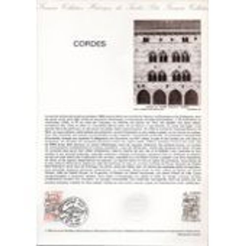 Document Philatelique Officiel N°11-80 Cordes 5/04/1980 (1er Jour)
