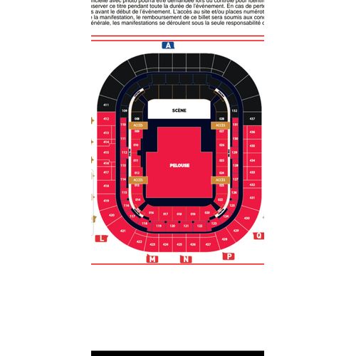Billet Bloc 125 Concert Ed Sheeran Lyon Le 24 Mai