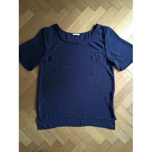 Top Manches Courtes Bleu American Vintage Taille M Encolure Ronde