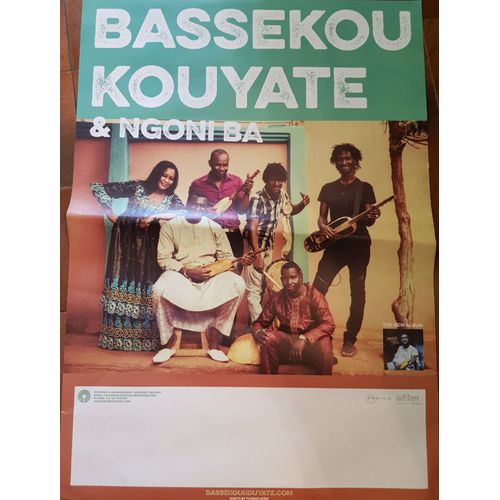 Bassekou Kouyate & Ngoni Ba - 60x80cm - Affiche / Poster Envoi En Tube
