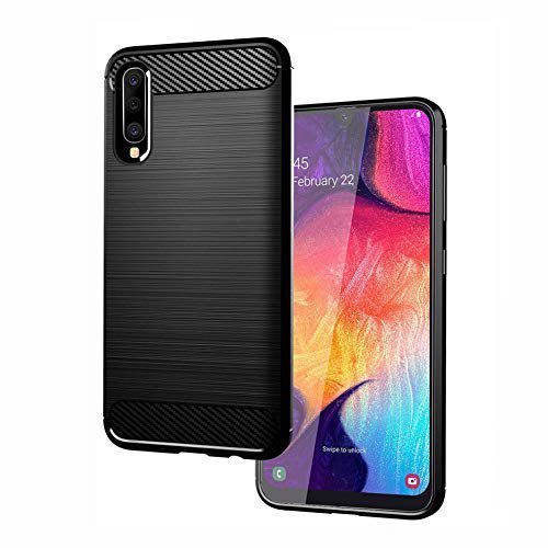 Samsung Galaxy A70 4g - Coque Protection Arrière Noire Carbone Smartphone Ultimkaz Pour Samsung Galaxy A70 Smartphone 2019 - Accessoires Pochette Xeptio : Exceptional Case