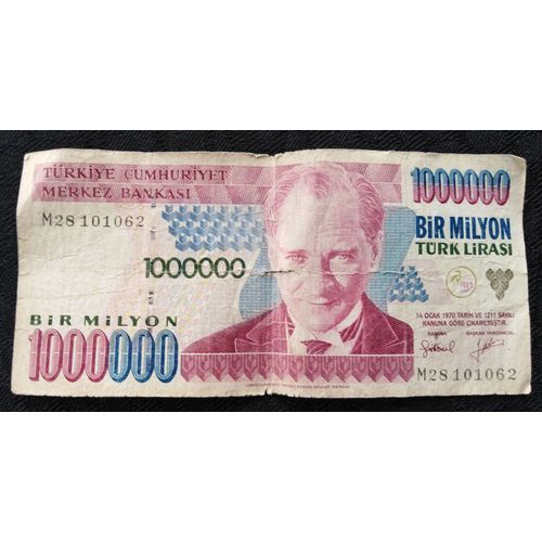 Billet De 1 000 000 Livres Turques (Türk Lirasi)