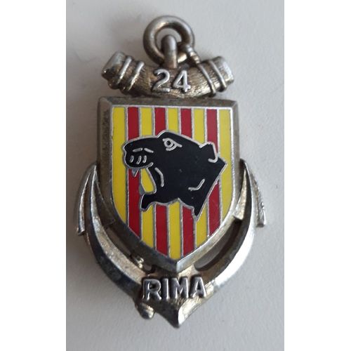 Insigne 24° R.I.M.A, Régiment DInfanterie De Marine