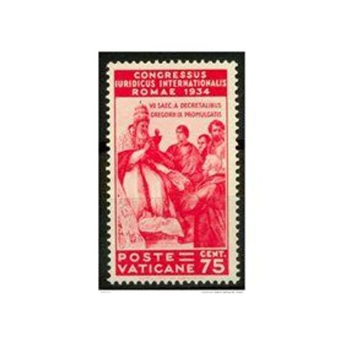 Vatican Neuf Avec Gomme Originale 1935 Congrès Des Juristes