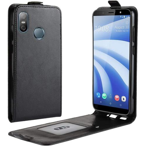 Coque Htc U12 Life Etui Htc U12 Life Anti Rayures Coque Tpu Pochette Portefeuille Fentes Pour Cartes Fermeture Aimantée Housse En Cuir Synthétic Fonction Stand Pour Htc U12 Life