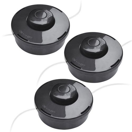 Lot de 3 Tête Débroussailleuse 2.4mm - Tete Debroussailleuse Universel, Accessoire Professionnel pour Débroussailleuse Thermique à Essence