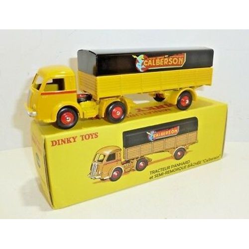 Dinky Toys 32an - Panhard Semi-Remorque "Calberson", Jaune/Noir 1:55-Atlas