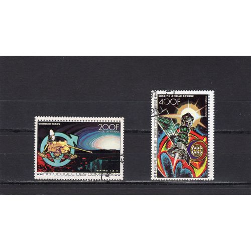 Timbres De Poste Aérienne Des Comores (Vols Dans LEspace)