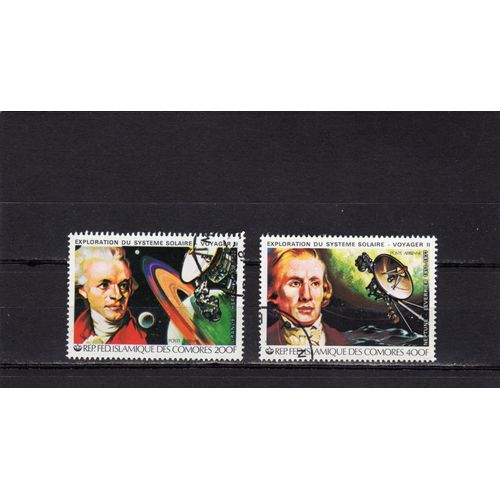 Timbres De Poste Aérienne Des Comores (Exploration Du Système Solaire)