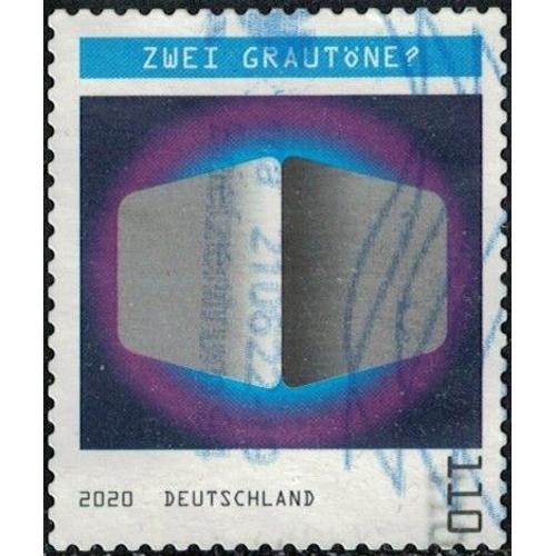 Allemagne 2020 Oblitéré Used Illusions Optiques Zwei Grautöne Deux Nuances De Gris Y&t De 3317 Su