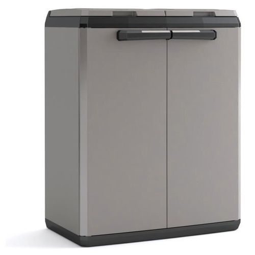 KETER Poubelle de recyclage - Split Basic - Gris