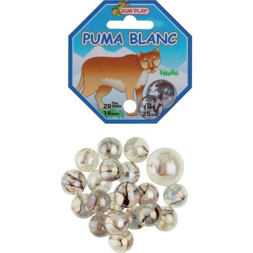 20+1 Billes Puma Blanc