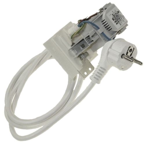 Câble d'alimentation 1,5M + filtre antiparasite Lave-linge (C00259297 INDESIT ARISTON HOTPOINT FAGOR WHIRLPOOL)