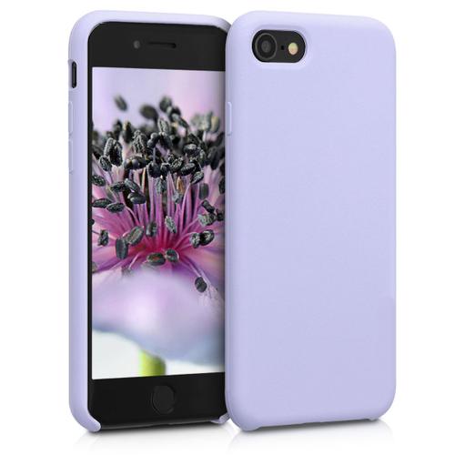 Kwmobile Coque Compatible Avec Apple Iphone 7 / 8 / Se (2020) - Coque Étui Silicone - Housse De Téléphone Violet Pastel