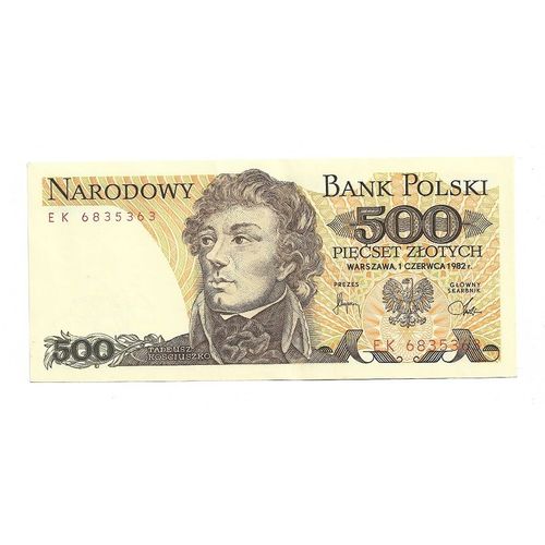 Billet Pologne 500 Zlotych Alphabet Ek6835363