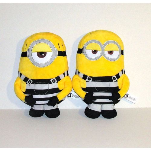 Minion Prisonnier Moi Moche Et Mechant Peluche Doudou Minion Despicable 3 Lot 2 Prisonnier Semi Plat
