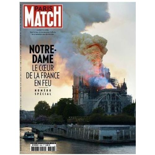 Notre Dame De Paris En Feu .Paris Match N°3649