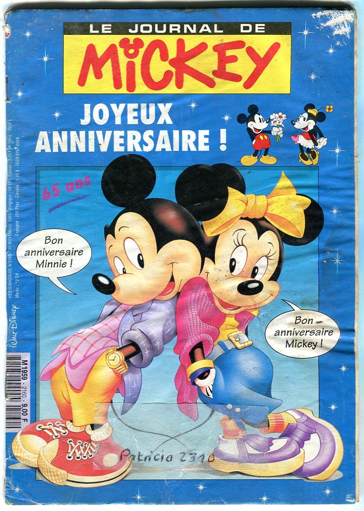 Le Journal De Mickey N 2160 Joyeux Anniversaire Rakuten