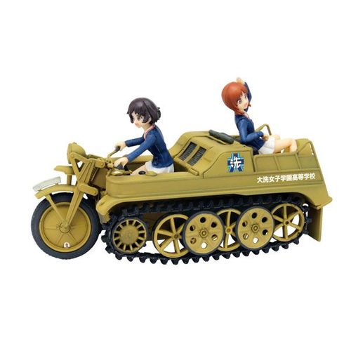 Girls Und Panzer The Movie 1/35 Miho & Yukari Kettenkrad Oarai Girls High School Style Assembly Type Tracks Desu!! Plastic Model-Platz