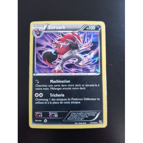 Zoroark 71/114 Holo Set Noir&blanc Fr