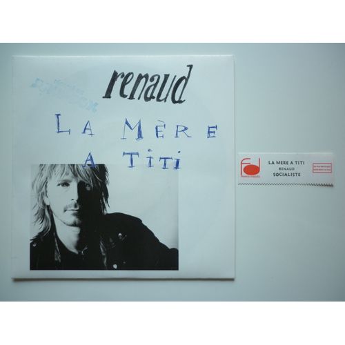 Renaud 45tours Sp Vinyle La Mère A Titi / Socialiste + Encart Juke-Box