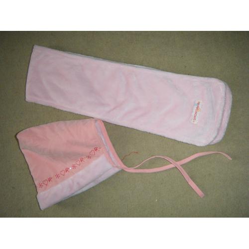 Neuf Lot Écharpe + Bonnet (Taille 45) Rose Sergent Major