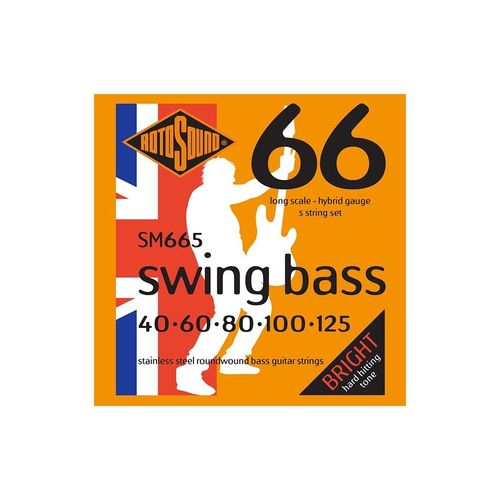 Rotosound Sm665 Swing Bass - Jeu De 5 Cordes Basse - 40-125