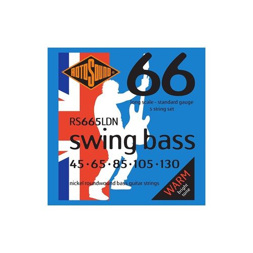 Rotosound Rs665ldn Swing Bass - Jeu De 5 Cordes Basse - 45-130