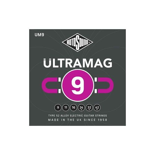 Rotosound Um9 Ultramag - Jeu De Cordes Guitare Électrique - 9-42