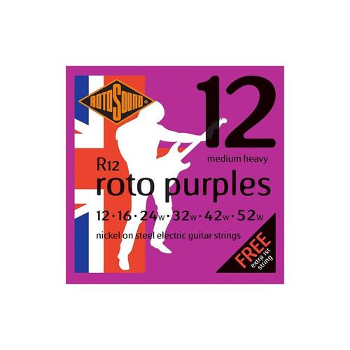 Rotosound R12 Roto Purples - Jeu De Cordes Guitare Électrique - 12-52