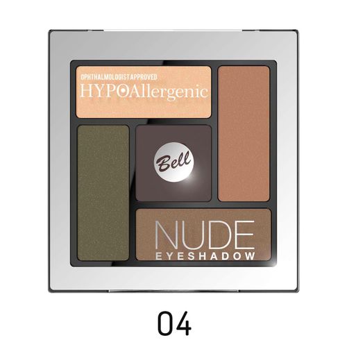 Palette Fards Nude Hypoallergéniques 04.Nude/Beige/Châtain/Vert/Brun 