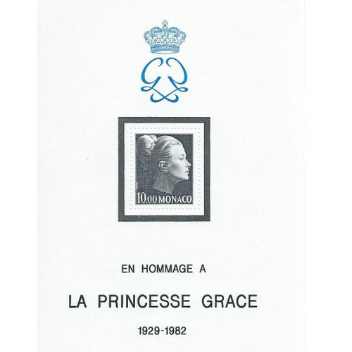 Bloc Feuillet Neuf** Monaco N° 24 Hommage À La Princesse Grasse 1929-1982