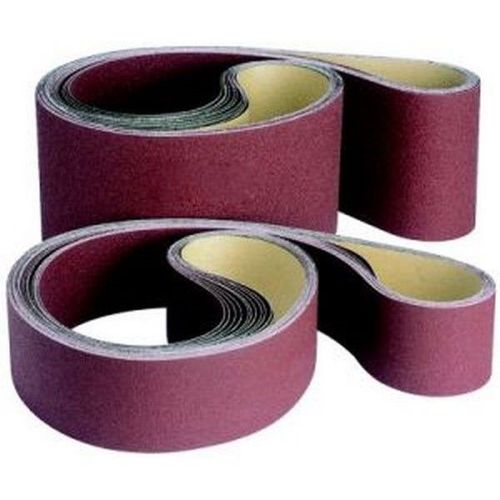 Bande abrasive, de 100 x 1000 mm avec un poudrage au corindon, Grain : 80