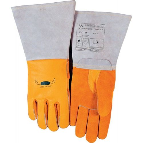 Gants de soudure jaune Taille L 1paires WELDAS