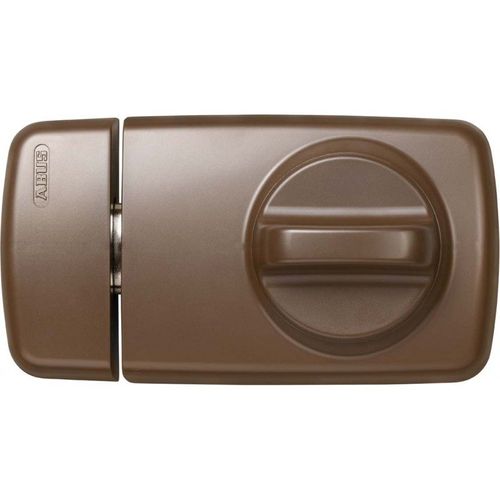 Verrou de porte complémentaire avec bouton tournant Marron - Abus 532689 7010 B