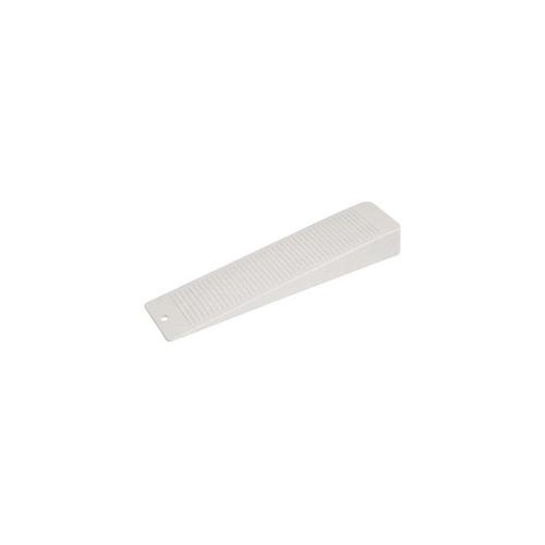 Cales bloque-porte blanc plastique 155 x 36 x 20 mm