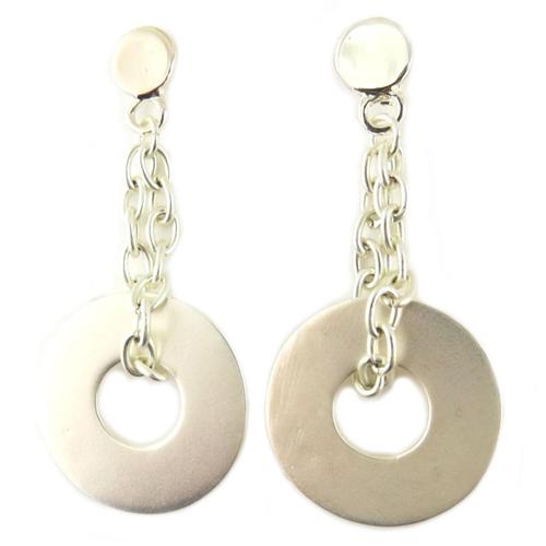 Dolce Vita [Q7829] - Boucles Créateur 'antica' Argenté - 55x25 Mm