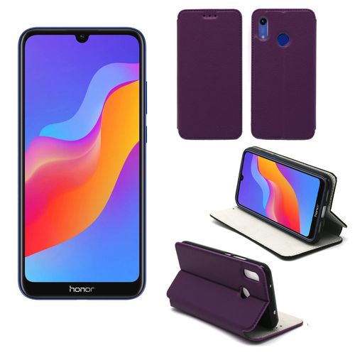 Etui Luxe Huawei Y6 2019 4g Violet Ultra Slim Cuir Pu Avec Stand - Housse Coque De Protection Huawei Y6 2019 Smartphone 2019 - Accessoires Pochette Cover Xeptio Case