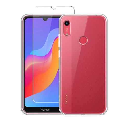 Pack Etui Transparent Pour Huawei Y6 2019 Coque Gel De Protection Transparente En Tpu Invisible Smartphone 2019 Et Protection Écran Vitre Classique - Accessoires Pochette Xeptio Case