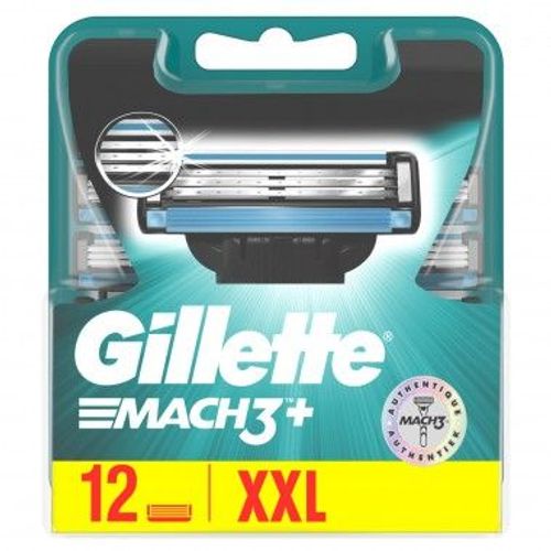 Gillette Mach3 Lames De Rasoir Pour Homme/12 Recharges 