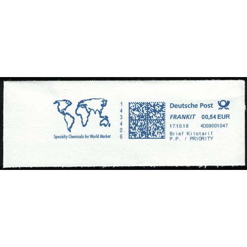 Allemagne Ema Empreinte Postmark Specialty Chemicals For World Market