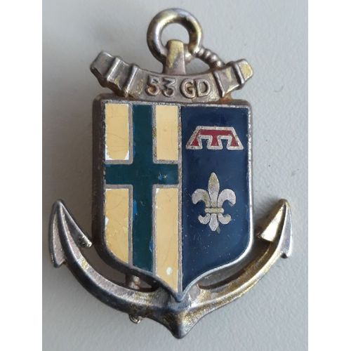 Insigne 53° Groupement Divisionnaire - Troupe De Marine